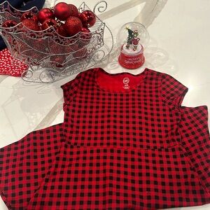 Girl’s Wonder nation Gingerham dress sz 14-16 red/black